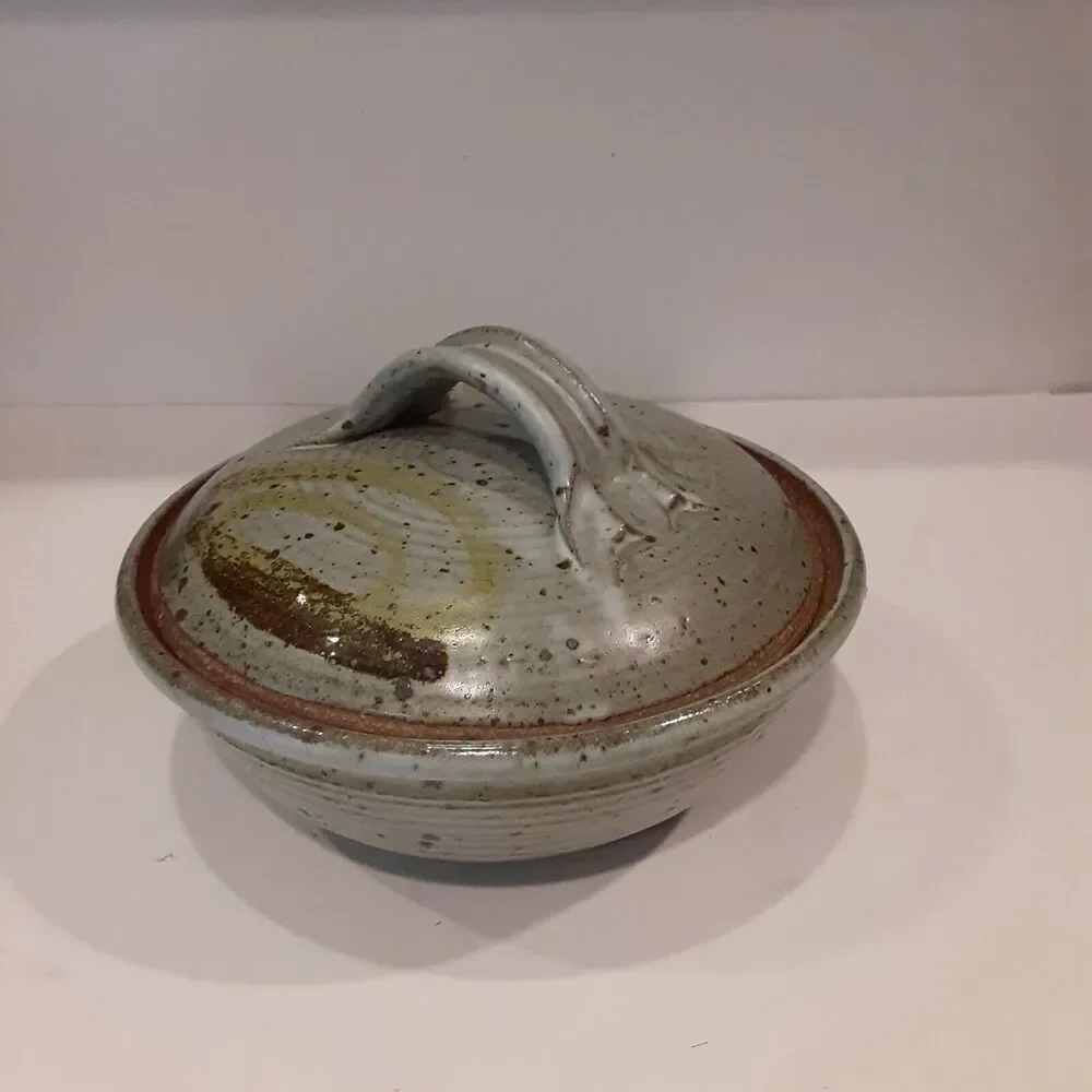 Vintage Jim Cantrell 1971 Signed Pottery Casserole With Lid RARE FIND